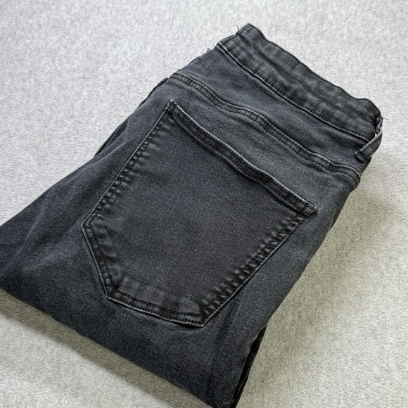 Zara Denim - ZARA Y2K Gray Denim Straight Leg Jeans Women's Size 14